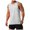 White, variant on Afdoent Men's Tank Top Male Summer Outdoor Sports Fitness Running Breathable Loose Sleeveless Crew Neck Vest Comfortable