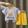 thumbnail image 3 of Baby Clothes Boy Toddler Boys Child Kids Spring Summer Cotton Cartoon Prints Short Sleeve Beach 6 12 18 24Months 2T 3T Tank Tops And Shorts Set With Pockets T Shirt Pullover 2-Piece, 3 of 3