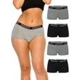 thumbnail image 2 of B2BODY Women's Panties Breathable Cool Boyshort Small to Plus Sizes Multi-Pack, 2 of 9