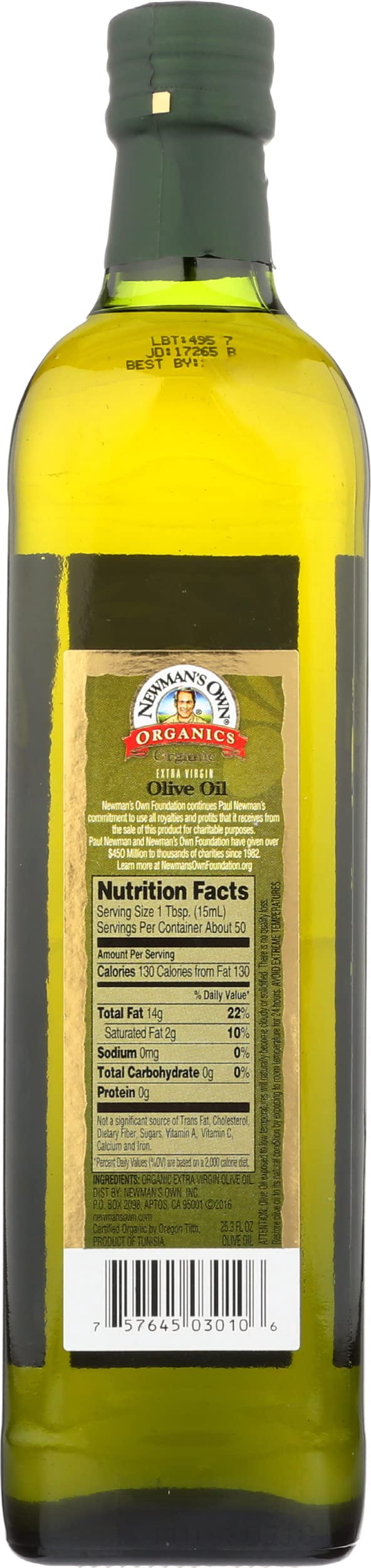Newman'S Own Organics Organic Olive Oil (6x25 OZ)