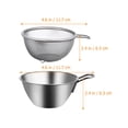 thumbnail image 2 of FUTUREORYY Colander Bowl in Silver for Cream Whipping and Water Storage 2Pcs, 2 of 8