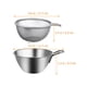 thumbnail image 2 of 1 Juego de colador de acero inoxidable, cesta escurridora con lavabo, cuenco para lavar arroz, colador de Metal, tamiz, 2 of 5