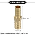 thumbnail image 3 of Unique Bargains Car Engine Hose Fitting Connect Reducer 12mm-10mm Straight Shape Hose Fitting Splicer Universal, 3 of 6