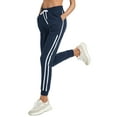 thumbnail image 3 of PULI Women's Pants Running Jogger Sweatpants with Pockets (Navy 2XL), 3 of 8