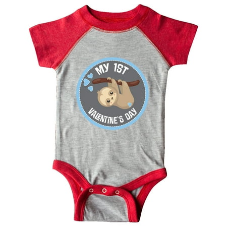 

Inktastic First Valentines Day Baby Boy Gift Baby Boy Bodysuit