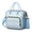 Sky-blue-55, variant on Coastal Boat and Compass Pattern Insulated Lunch Tote, Large Waterproof Lunch Box Cooler with Sea and Beach Design, Ideal for Office or Picnic