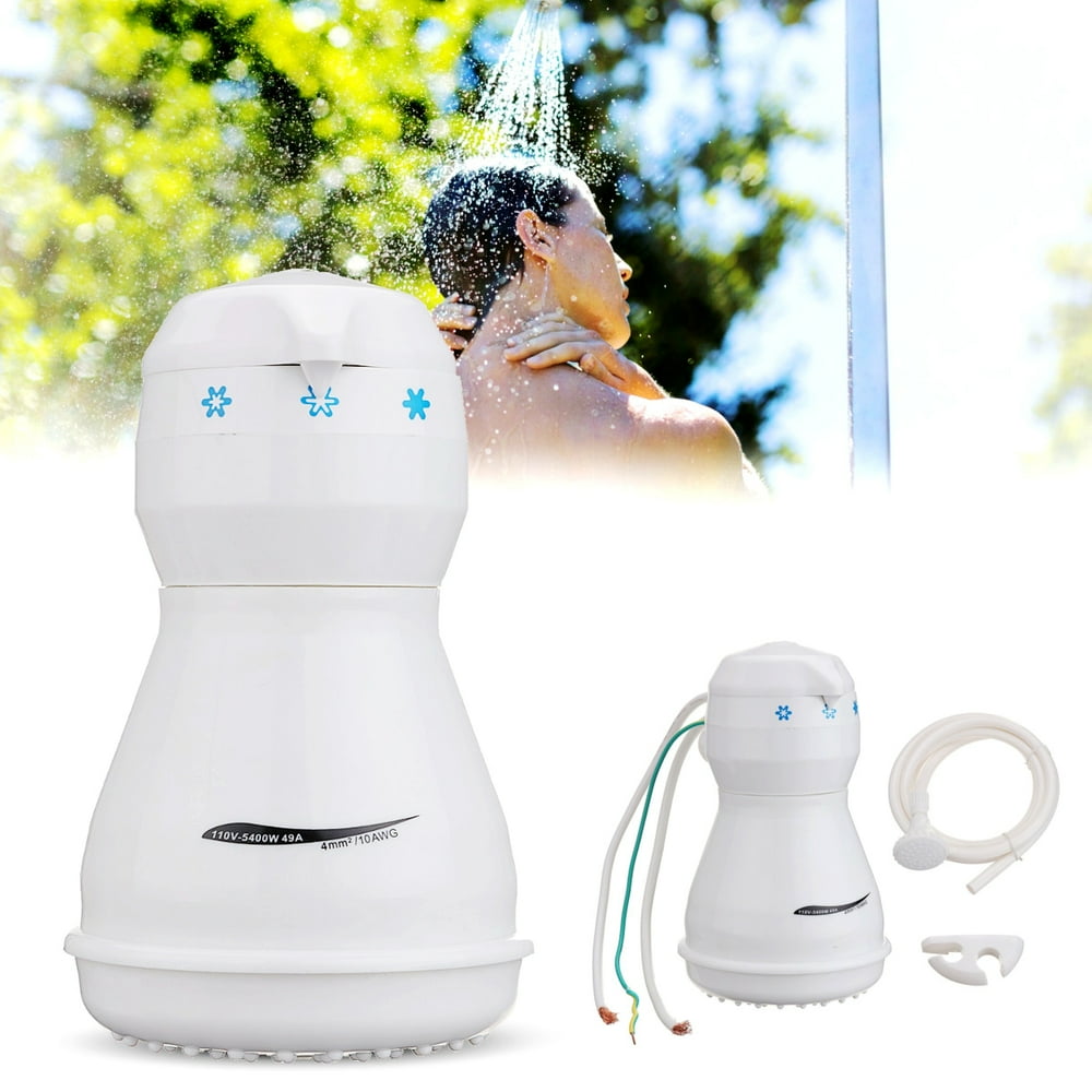 110V Electric Shower Head Heater Automatic Electric Instant Hot Water