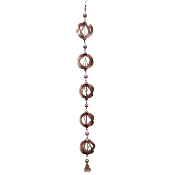 Decorative 108 Cm Rainwater Chain With Bells - Elegant Garden Art & Sound!