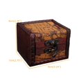 thumbnail image 2 of Vintage Style Wooden Storage Lock Box Treasure Jewellery Ring Trinket Gift Case, 2 of 7