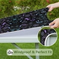 thumbnail image 6 of Black Halloween Ghost Spider Pattern Square Fitted Tablecloth with Elastic Edge,Square Table Cover,Washable Elastic Table Cover for Home Kitchen Party Decor 34"x34", 6 of 6