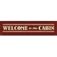 thumbnail image 2 of Grey, Jace 14x7 Gold Ornate Wood Framed with Double Matting Museum Art Print Titled - Welcome to the Cabin, 2 of 4
