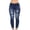 *Dark Blue, variant on Women's High Waist Ripped Skinny Jeans,Distressed Stretch Denim Pants Black,Women's Plus XL