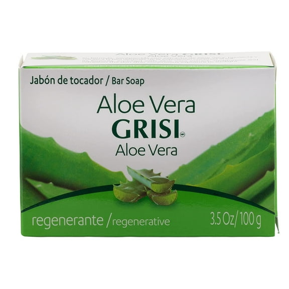 Grisi Natural Aloe Vera Soap Regenerative, 3.5 oz (Pack of 2)