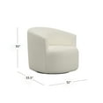 thumbnail image 5 of Mainstays Boucle Swivel Accent Chair, Cream, 5 of 13