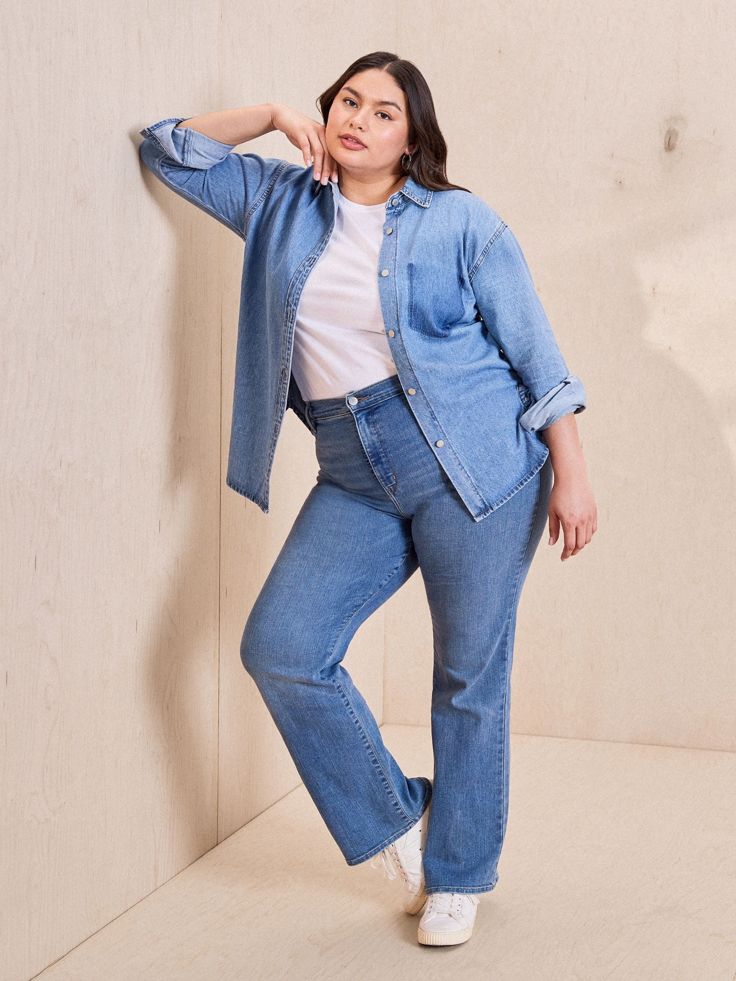 Levi Strauss Signature Women's and Women's Plus High Rise Bootcut Jeans