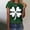 #221-Green, variant on Warop Casual Short Sleeve T-Shirt for Men and Women with Saint Patrick's Day Print for Everyday Wear and Holiday Festivities