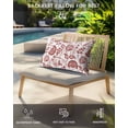 thumbnail image 4 of Pack of 4 Outdoor Lumbar Pillow Covers 11x16 Inch, Boho Red Floral Waterproof Throw Pillow Covers Set, Vintage Farmhouse Paisley Plant Leaf Indoor&Outdoor Decorative Cushion Cases for Patio Porch Car, 4 of 7