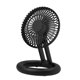 thumbnail image 4 of Ventilador de escritorio portátil Ventilador de escritorio Plegable Pequeño Silencioso Recargable Ventilador de maquillaje Personal Negro, 4 of 9