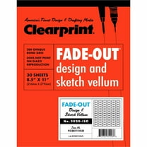 Clearprint Isometric Grid Paper, 8.50" x 11", "Graph Paper", White, 30 Sheets