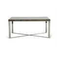 thumbnail image 5 of 30" Wood  Steel  and Glass Dining Table, 5 of 5