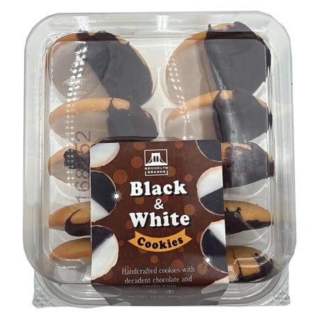 Brooklyn Brands Black & White Cookies, 10 Count, 8 oz., Baked,