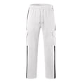 thumbnail image 2 of YOTMKGDO Sweatpants for Men, Cargo Pants for Men, Outdoor Large Pocket Workwear Pants for Men's Autumn Patchwork Solid Color Casual Sports Loose Tactical Pants Men, White XXL, 2 of 5