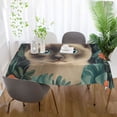 thumbnail image 5 of Yayeee Tablecloths for Rectangular Tables 54 x 54 inch Party Table Cover, Flowers and Cat, 5 of 6