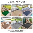 thumbnail image 6 of Koeckritz Rugs 2' x 12' Premium Ribbed Indoor/Outdoor Area Rug Quick Dry, Lightweight, Taupe, 6 of 8