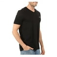 thumbnail image 3 of Lacoste Mens V-neck Pima Cotton Jersey T-shirt Black TH6710 031, 3 of 3