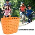 thumbnail image 1 of ELAYARD 1Pcs Orange Bike Basket for Girls Kids Scratch Resistant Accessory, 1 of 5