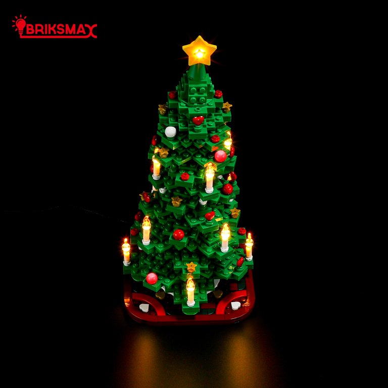 BRIKSMAX Led Lighting Kit for Legos 40573 Christmas Tree Building