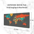 thumbnail image 3 of Desk Pad, World Map Gaming Mouse Pad,Computer Desk Mat Keyboard with Non Slip Base for Home Office,Extended Large Size 31.5" X 15.7", 3 of 6