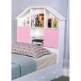 thumbnail image 1 of Benzara BM148718 Contemporary Style White Twin Size Bookcase Headboard, 1 of 1