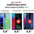 thumbnail image 2 of XINQIHANG for Motorola Moto G-Stylus-5G-2022 Case: Military Grade Drop Proof Protection Cover with Kickstand | Matte Textured Rugged Shockproof TPU | Protective Phone Case for Moto G Stylus 5G 2022, 2 of 7