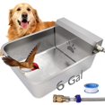 thumbnail image 1 of Dispensador de agua para perros MODUODUO de 23 L de acero inoxidable con llenado automático, 1 of 8