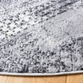 thumbnail image 3 of SAFAVIEH Amelia Manuel Geometric Area Rug, Gray/Ivory, 6'7" x 6'7" Round, 3 of 10