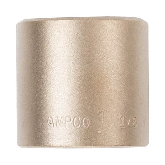 Ampco Safety Tools Socket, Almn Brz, Natural, 1 5/8 in SS-1/2D1-5/8