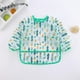 thumbnail image 1 of Babero de alimentación Hugo de manga larga impermeable para bebés Cactus verde, 1 of 8
