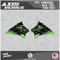 thumbnail image 2 of Kalair GFX Graphics Kit for Kawasaki KLX125 (2003-2007) Axis Series, 2 of 5
