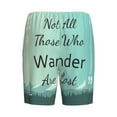 thumbnail image 5 of Gaeub Not All Those Who Wander Are Lost1 Printed Men's Short Pajama Pants, Lightweight Lounge & Sleep Bottoms Keep You Cool - XX-Large, 5 of 9