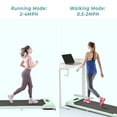 thumbnail image 6 of 2.5HP Walking Pad Under Desk Treadmill, 2 In 1 Folding Treadmill with Remote Control, LED Display Bluetooth and speaker, Green Running Machine for Home Gym Office, 265lbs Max, 6 of 10