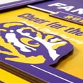thumbnail image 3 of YouTheFan NCAA LSU Tigers Fan Rules 3D Wall Art, 3 of 3