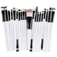 thumbnail image 1 of 20 Makeup Brushes - White Black White, makeup brushes, cosmetic brushes, 1 of 3