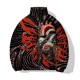 thumbnail image 2 of Tops de invierno para hombre Abrigo para hombre Chaqueta de algodón personalizada con estampado de corazón mecánico y cara verde para hombre Chaquetas Abrigos, 2 of 4