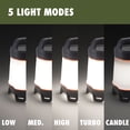 thumbnail image 4 of Ozark Trail 1000 Lumen Lantern - LED Camping Light, 275-Hour Runtime, Orange & Gray, 4 of 8