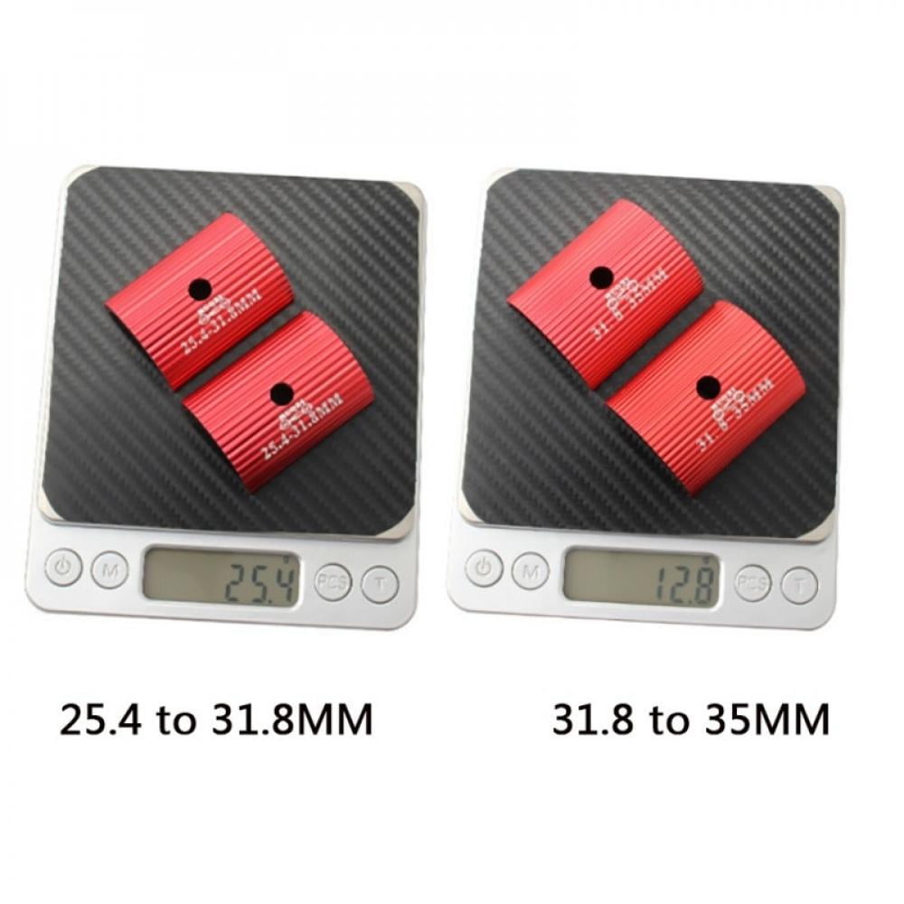 Clearance! 2pcs/set Bicycle Handlebar Conversion Sheet Shims Reducer Shells Spacer 25.4-31.8mm/31.8-35mm Bike Handlebar Shim Adapter Black 25.4 to 31.8mm
