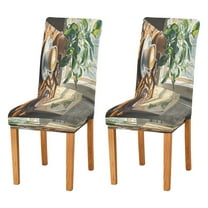 BZSMCE Chairs Slipcovers Dining Chair Covers Breafast with Sunny Creative Pattern