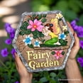 thumbnail image 6 of Fairy Kisses and Flowers Garden Stepping Stone, 9.5" Outdoor Decoration Statue, 6 of 7