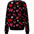 thumbnail image 4 of Sudadera vintage divertida de manga larga con cuello redondo y estampado de amor para el día de San Valentín para mujer Fridja  hkj2880, 4 of 5