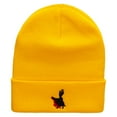 thumbnail image 5 of Flamenco Dancer Embroidered 12 Inch Long Knitted Beanie - Yellow OSFM, 5 of 5